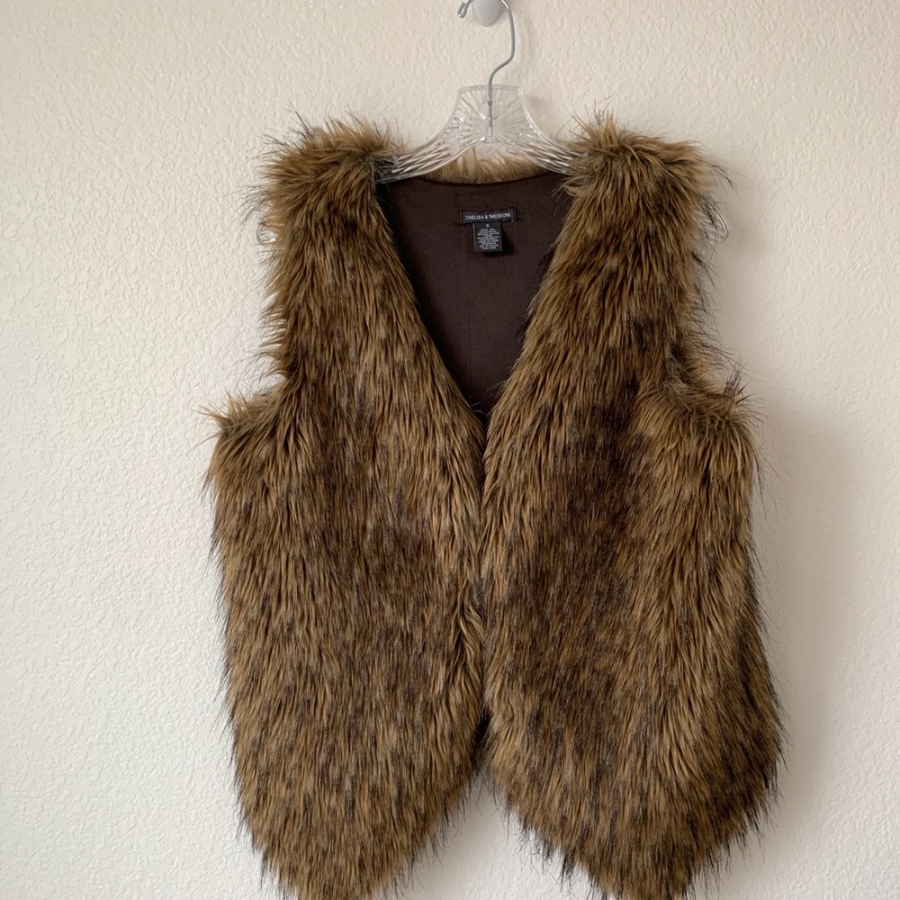 Chelsea & Theodore Faux Fur Vest